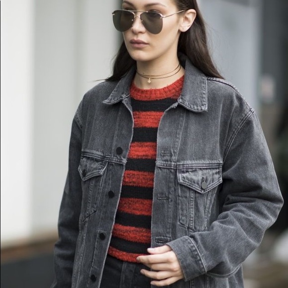 denim jacket dark grey